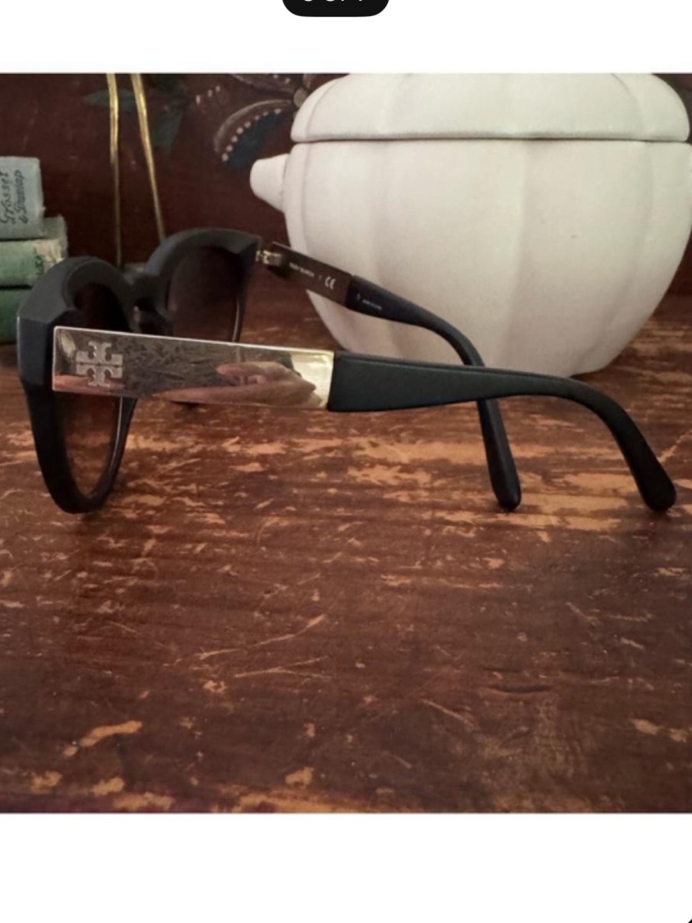 Tory Burch Black Frame Gradient Lens Sunglasses - Picture 2 of 2